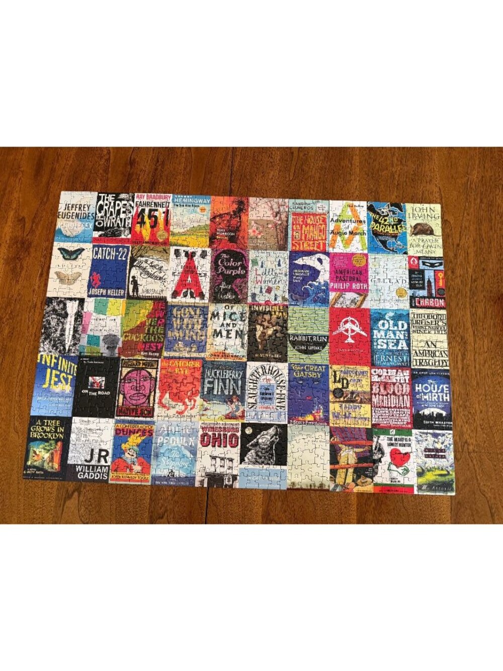 Re-marks Great American Novels 1000 Piece Jigsaw Puzzle - Complete + Mini-Poster